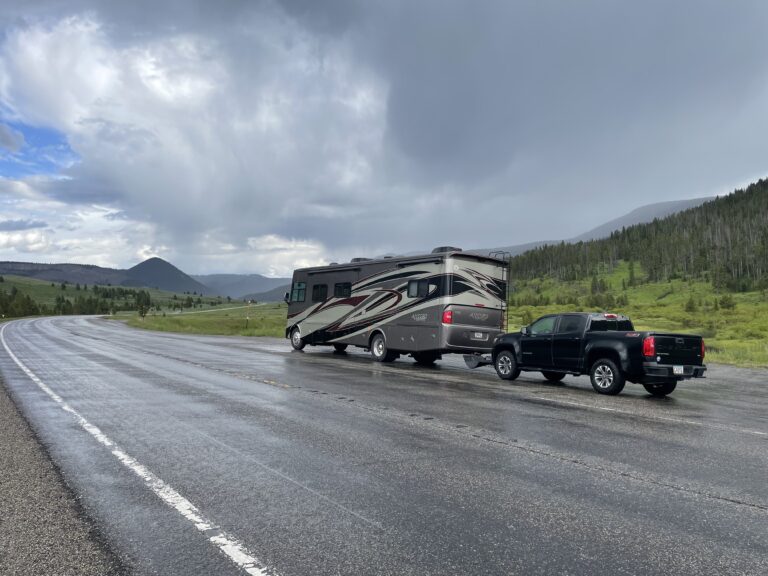 First Time Towing With Our Motorhome
